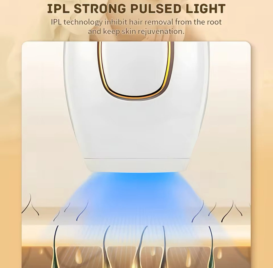 Portable Hair Removal Laser Epilator, Painless Face Body Hair Removal Machine, Body Care Depilation Tool Portable Hair Removal Laser Epilator, Painless Face Body Hair Removal Machine, Body Care Depilation Tool
